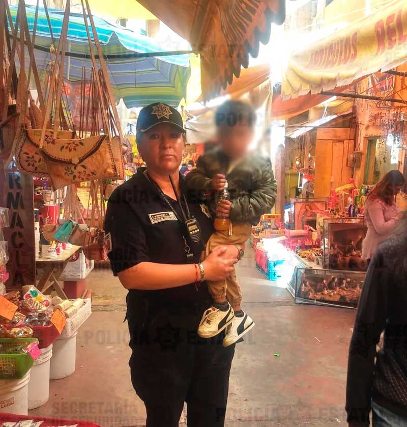 Policías localizan a menor extraviado en Chalma