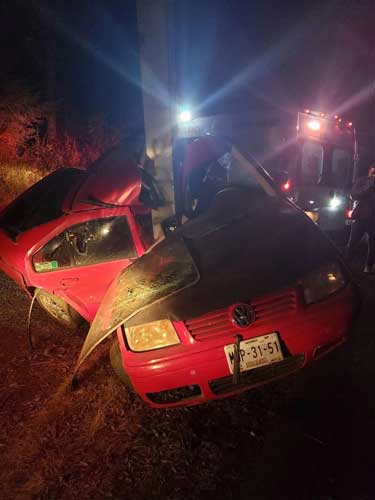 Accidente en carretera de Valle de Bravo deja un muerto