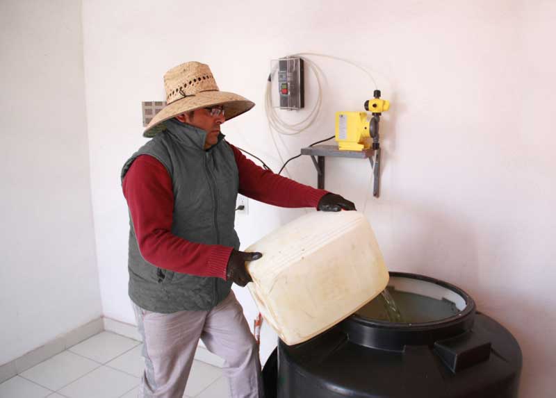 Proceso de cloración mantiene la potabilidad del agua en Toluca