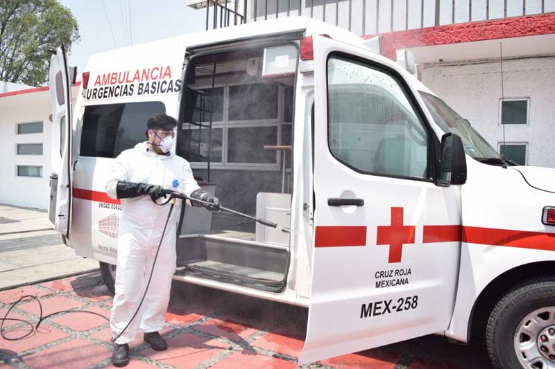 Koblenz dona hidrolavadoras para sanitizar ambulancias de la Cruz Roja