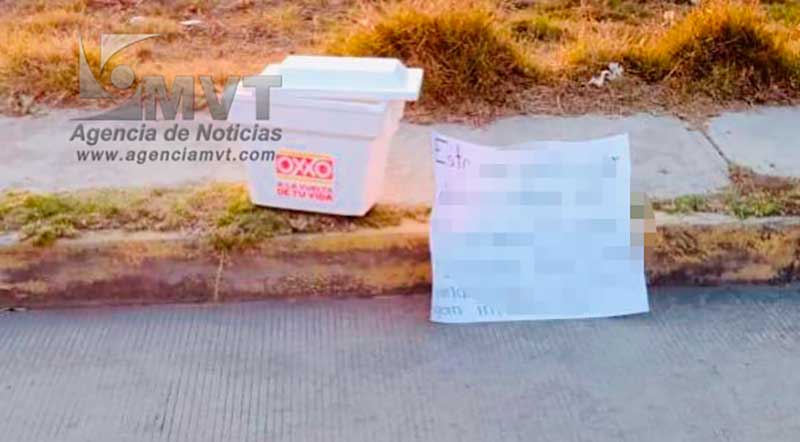 Dejan partes del cuerpo de una mujer en una hielera, al norte de Toluca