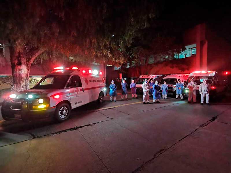 Cruz Roja apoya al IMSS en reubicación de pacientes por Covid-19