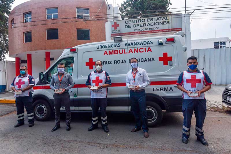 Recibe Cruz Roja del Estado de México donación de combustible de OXXO Gas