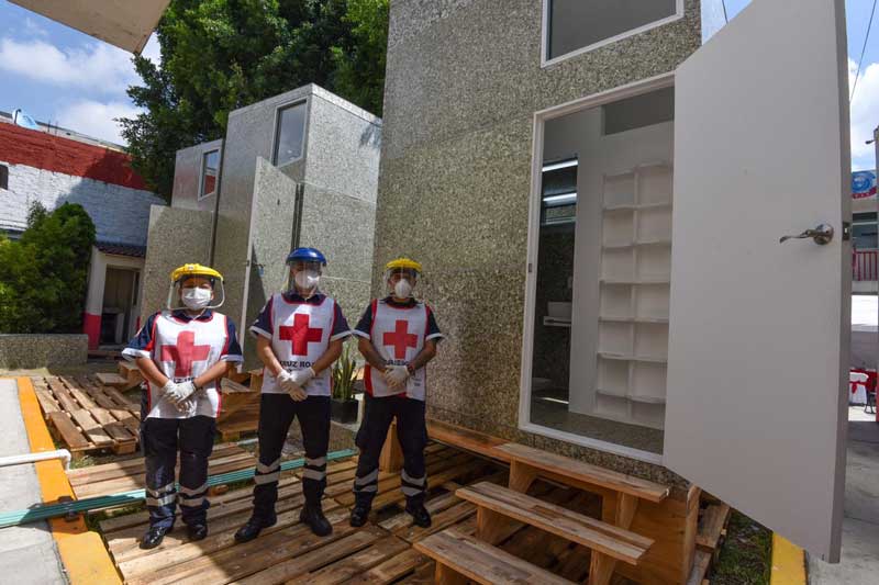 Construyen pabellón de vivienda para personal médico de la Cruz Roja Ecatepec