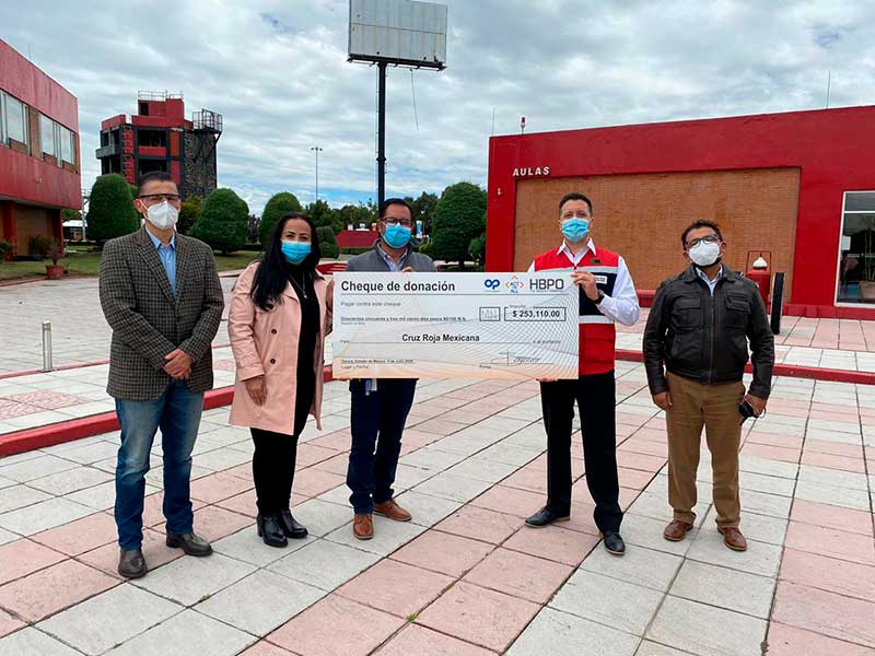 Cruz Roja recibe donación para la atención que brinda a enfermos por Covid-19