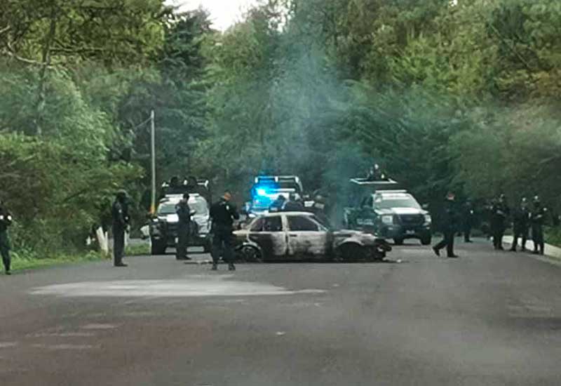 Resultan ilesos los policías emboscados en Tejupilco