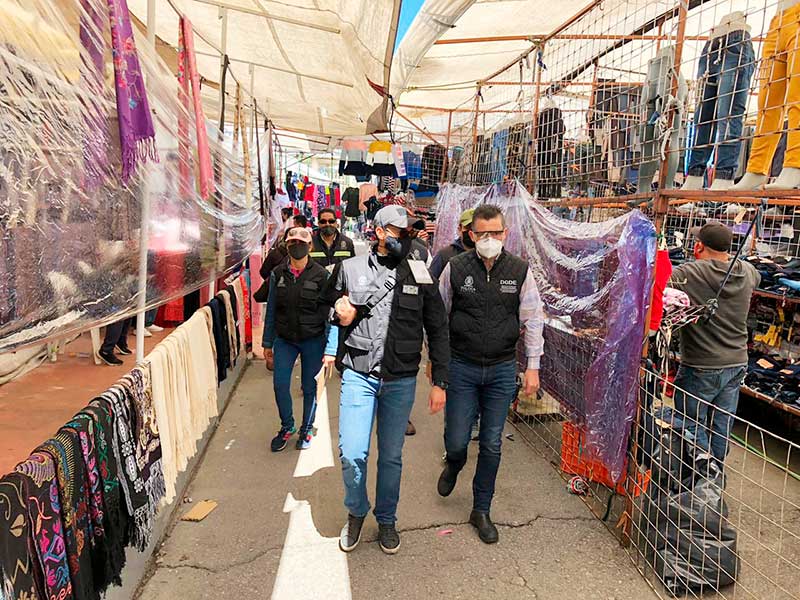 Mercados y Tianguis de Toluca operan con 30% de puestos no esenciales