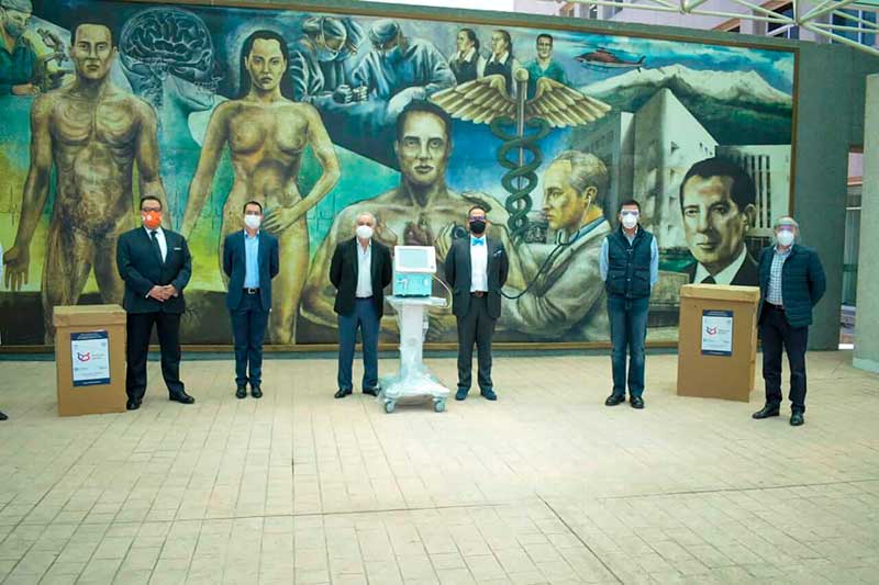 Centro Médico ALM recibe diez ventiladores en donación