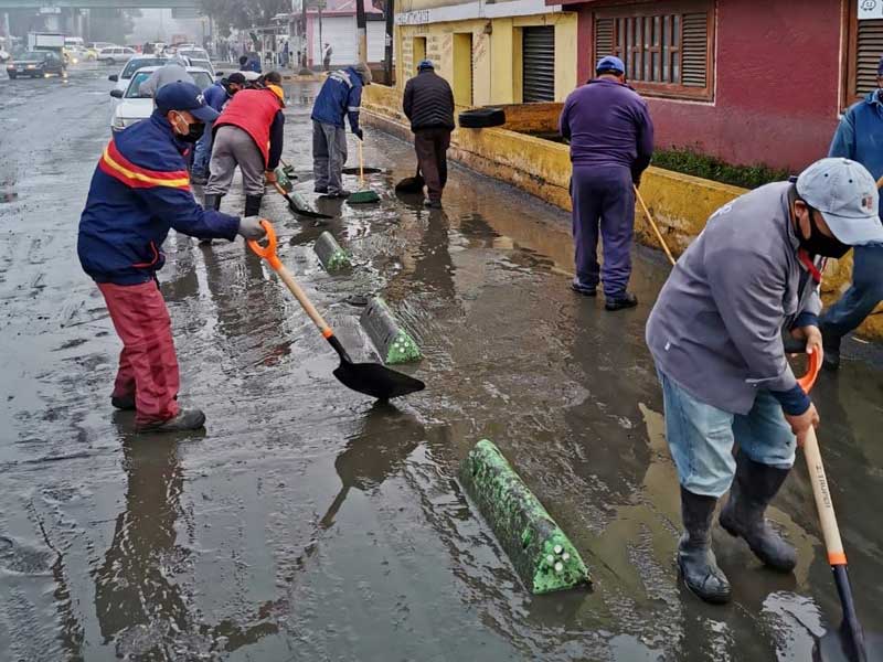 Torrenciales lluvias afectaron 110 casas y negocios de San Mateo Atenco