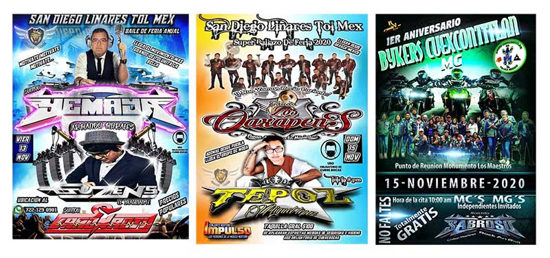 Se promocionan más eventos masivos en la zona norte de Toluca