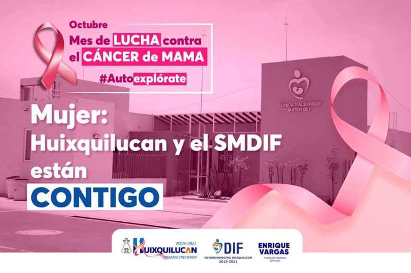 En Huixquilucan se realizan acciones para prevenir el cáncer de mama