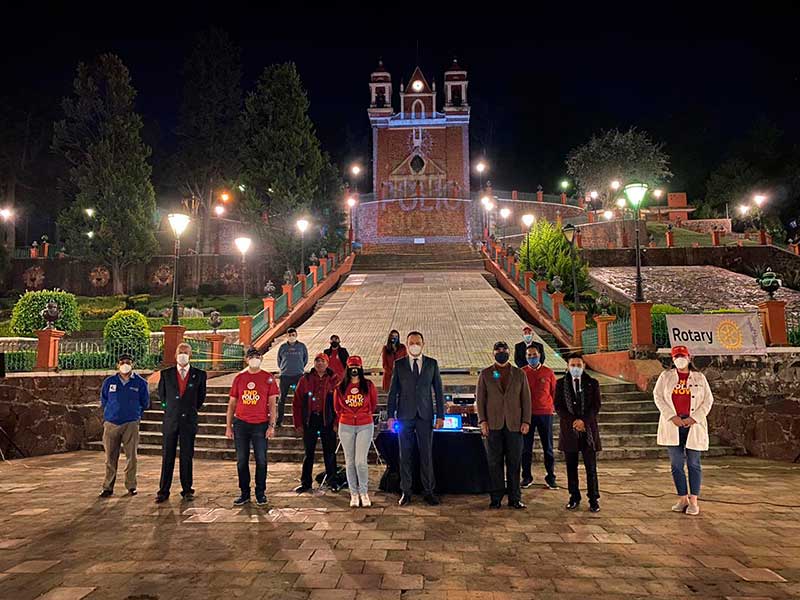 Ayuntamiento de Metepec y Club Rotario crean conciencia para erradicar la Polio