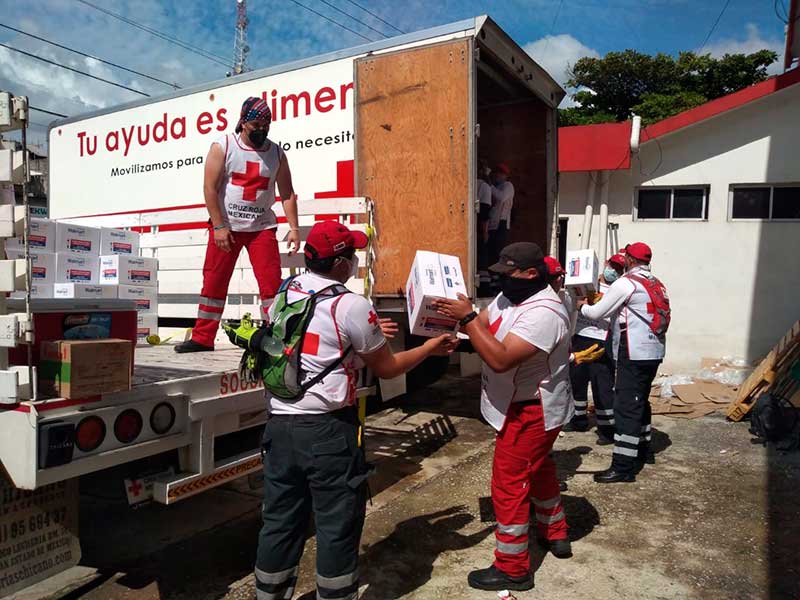Voluntarios de Cruz Roja Edomex distribuyeron más de 2 mil despensas en ...