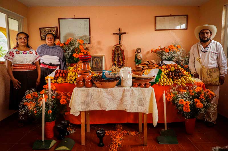 Pueblo Tlahuica de Ocuilan celebra su encuentro con la muerte