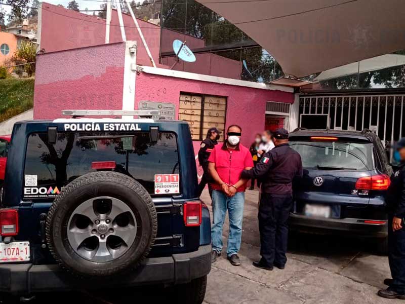 Policías detienen en Toluca a sujeto acusado de abuso sexual