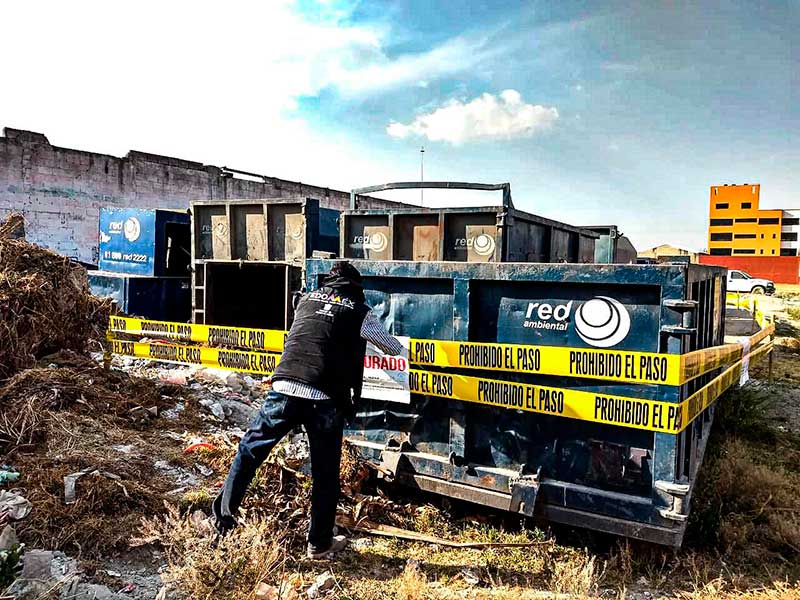Propaem clausura predio con residuos peligrosos en Toluca