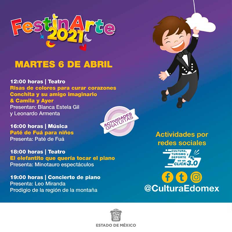 Alistan «FestinArte 2021», festival dirigido a la comunidad infantil