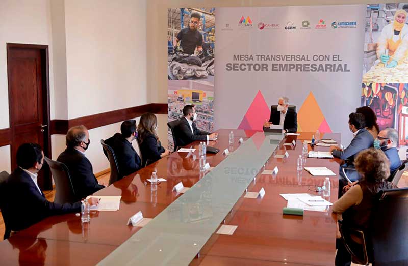 Gobernador Alfredo del Mazo se reúne con líderes empresariales del Edoméx