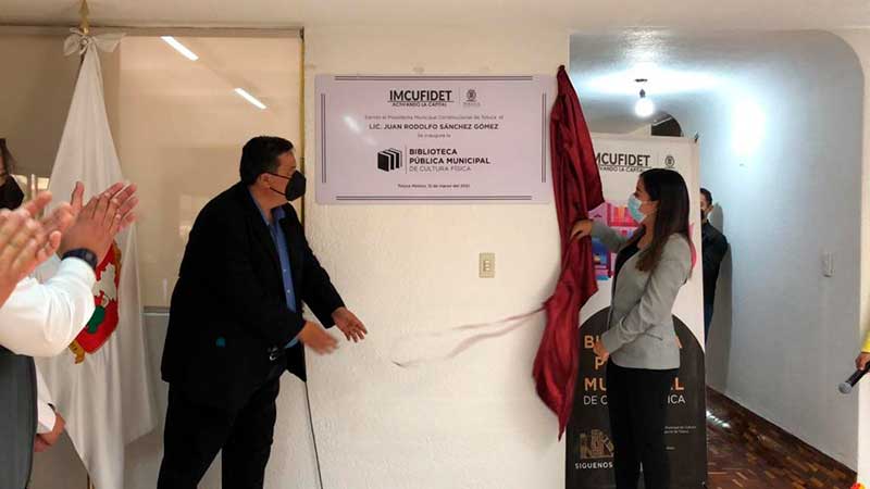 Abre sus puertas primera Biblioteca Pública Municipal de Cultura Física en Toluca