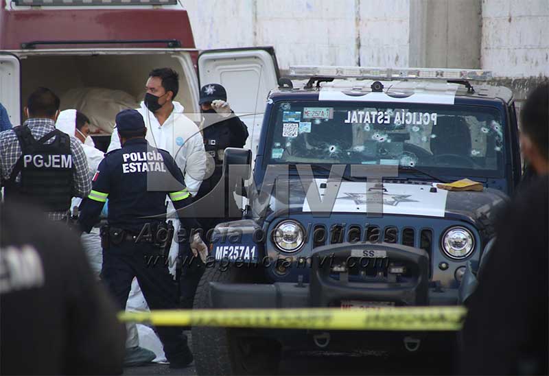 Nadie sobrevivió a la emboscada contra policías en Coatepec Harinas