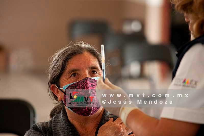 Anuncian aplicación de segunda dosis de vacuna contra Covid-19 en 23 municipios más del Estado de México