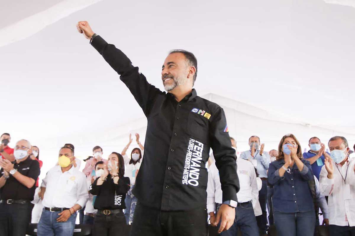 Cierra campaña Fernando Flores en Metepec