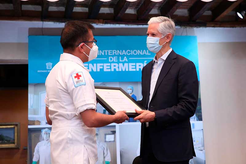 Reconocen la labor que realizan enfermeras  y enfermeros mexiquenses para combatir la pandemia por Covid-19
