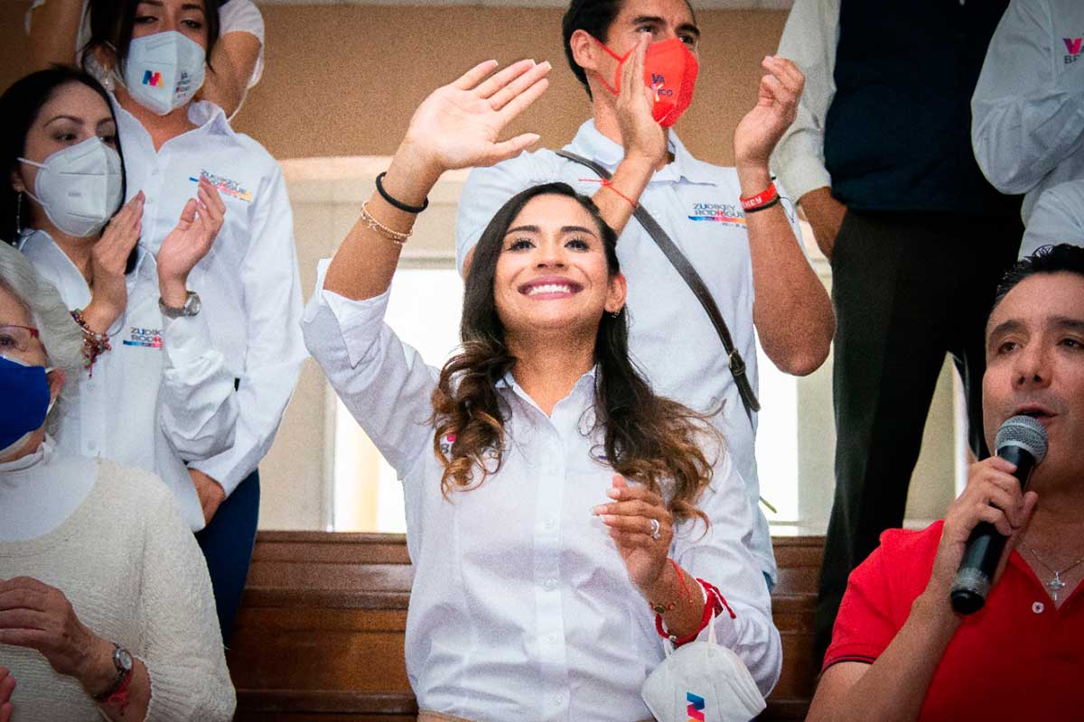 Zudikey Rodríguez Núñez retomó sus actividades de campaña en Valle de Bravo