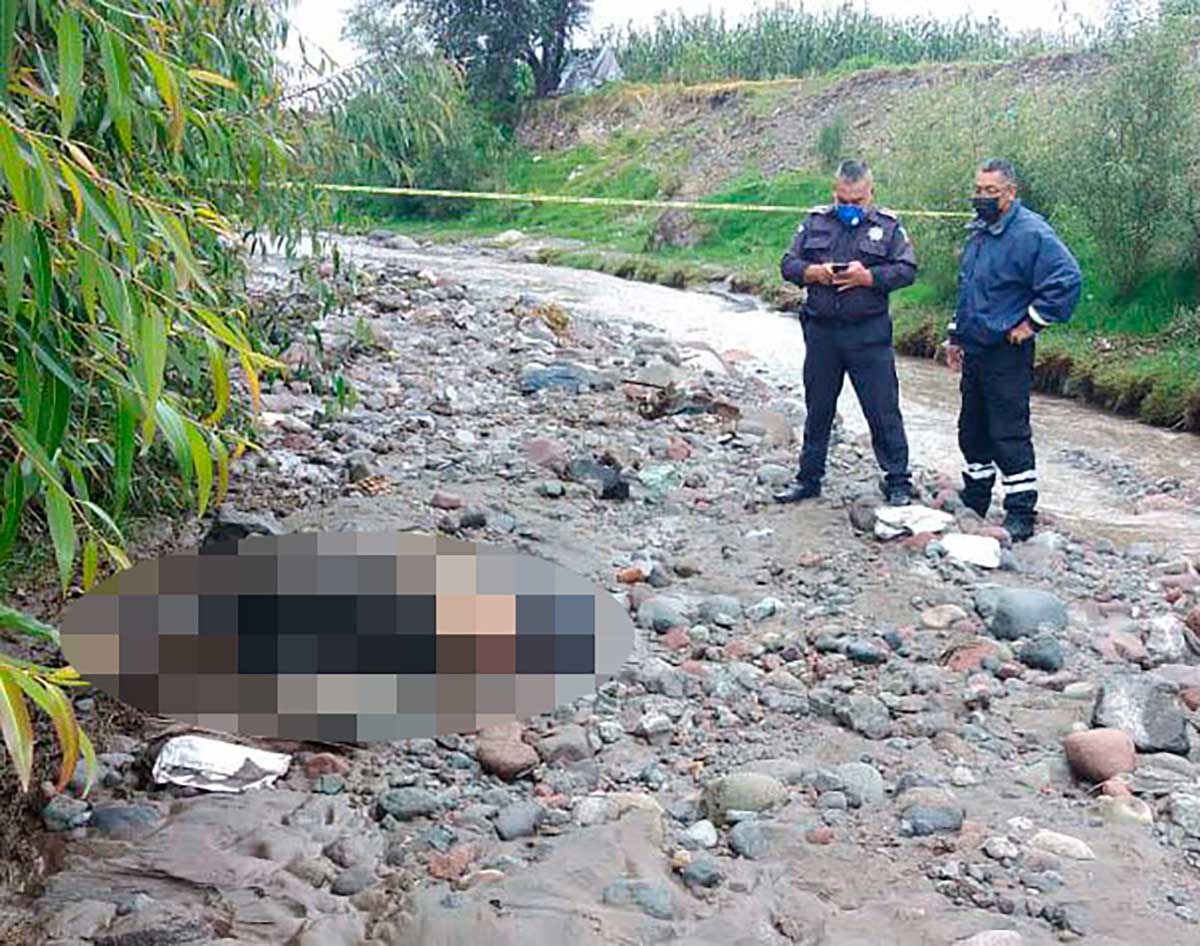 Localizan a joven muerto que arrastró el río Tejalpa en Zinacantepec
