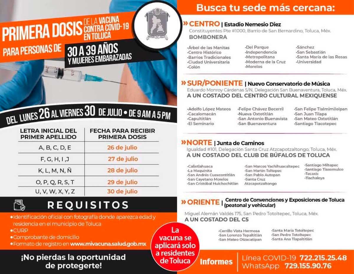 Jornada de Vacunación en Toluca