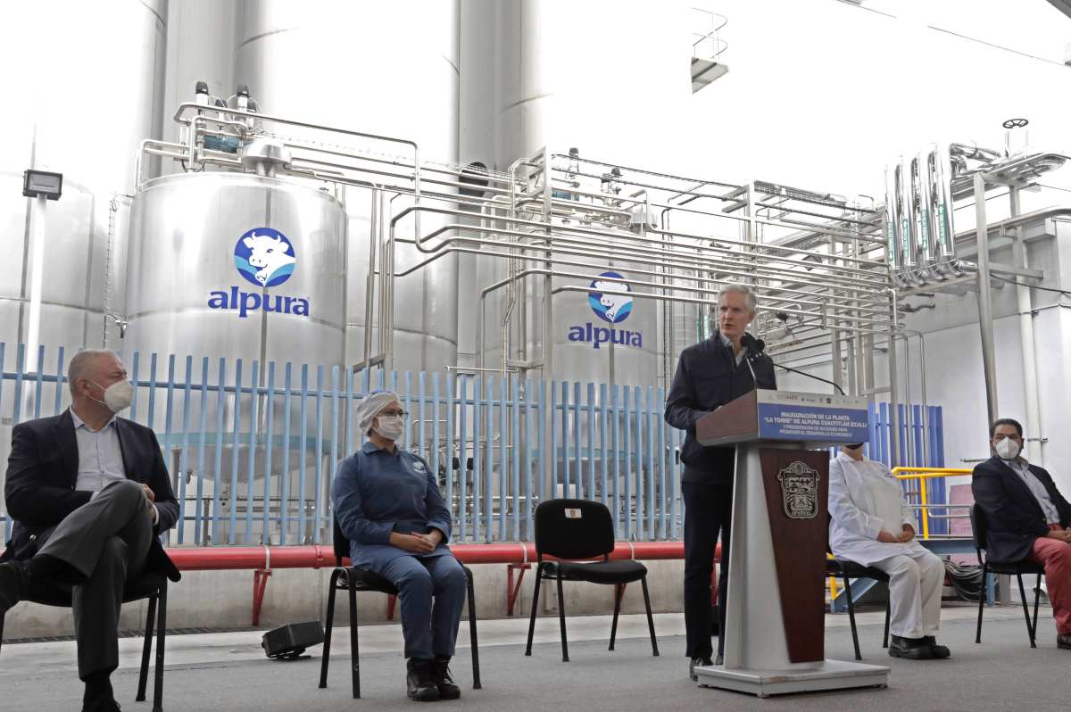 Gobernador del EdoMéx inauguró planta de Alpura en Cuautitlán Izcalli