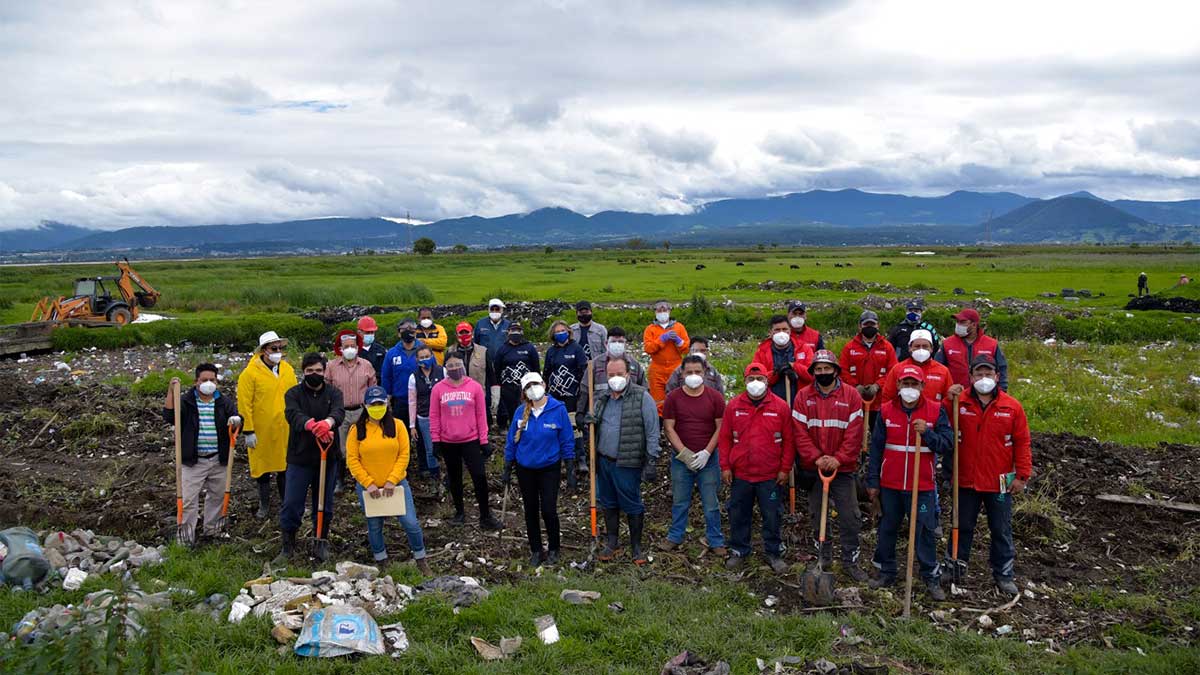 CAEM colabora en Jornada de Desazolve en el Río Lerma