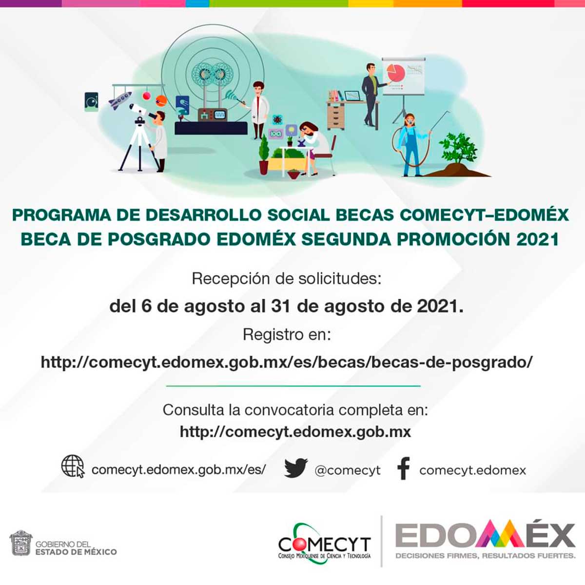 Continúan abiertas Convocatorias del Comecyt para Estudios de Posgrado y Educación Dual