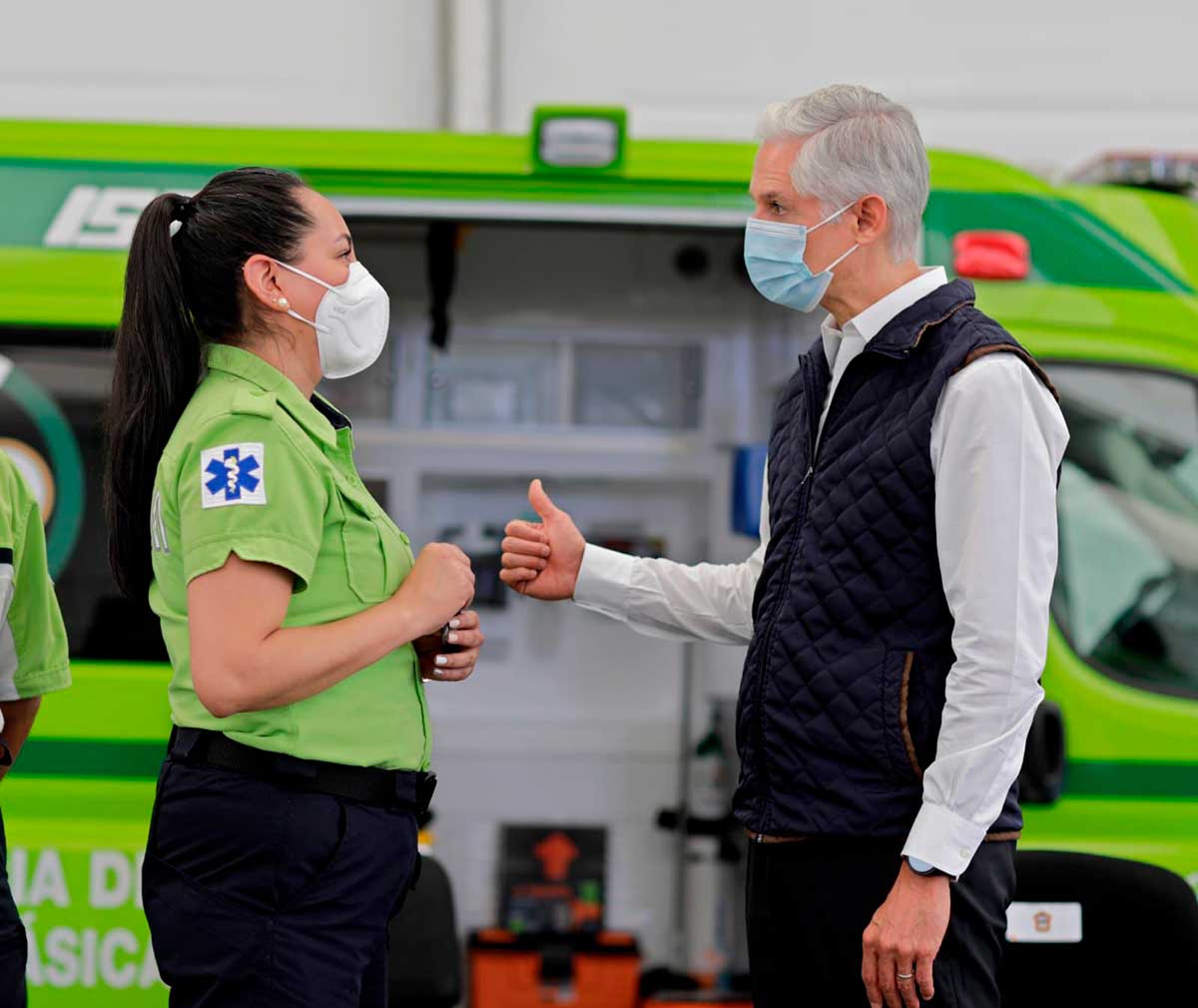 SUEM e Issemym reciben ambulancias nuevas para atención de emergencias