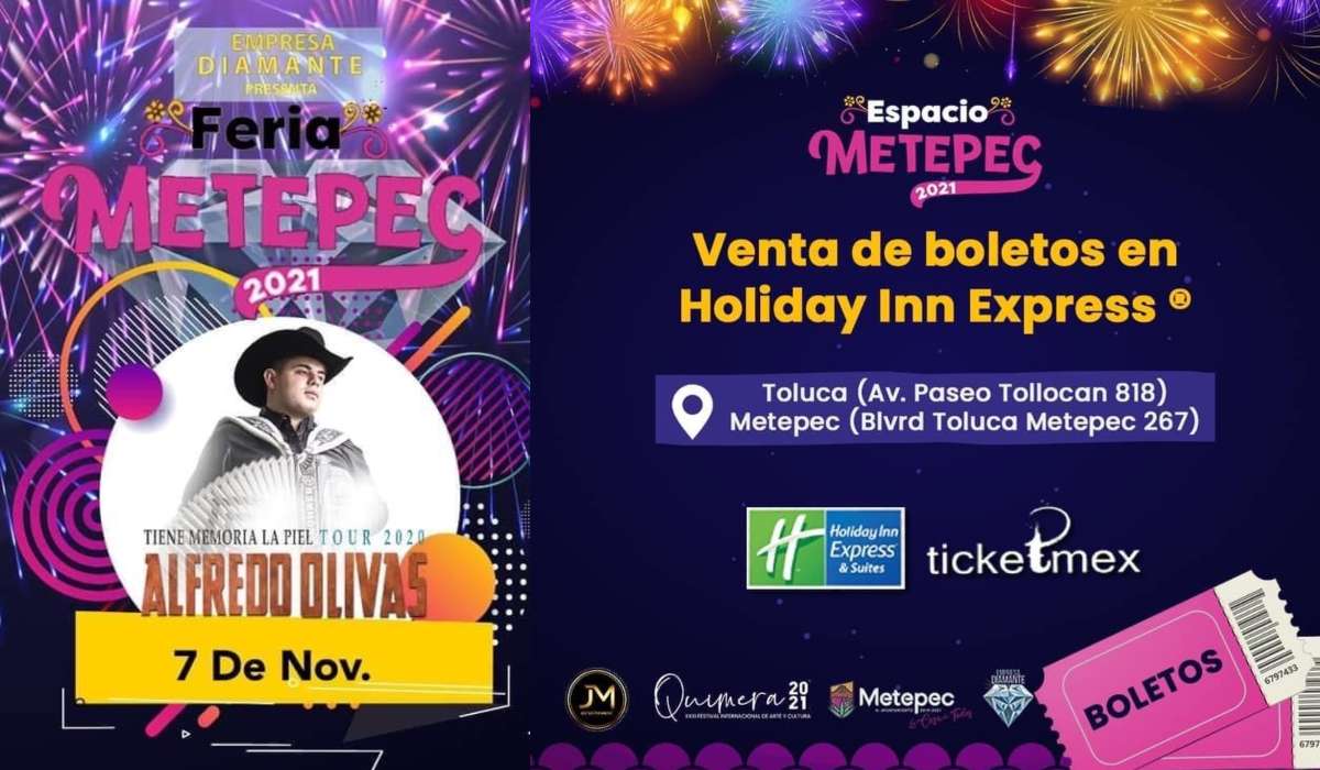 Dónde comprar los boletos para asistir a la Feria de Metepec 2021