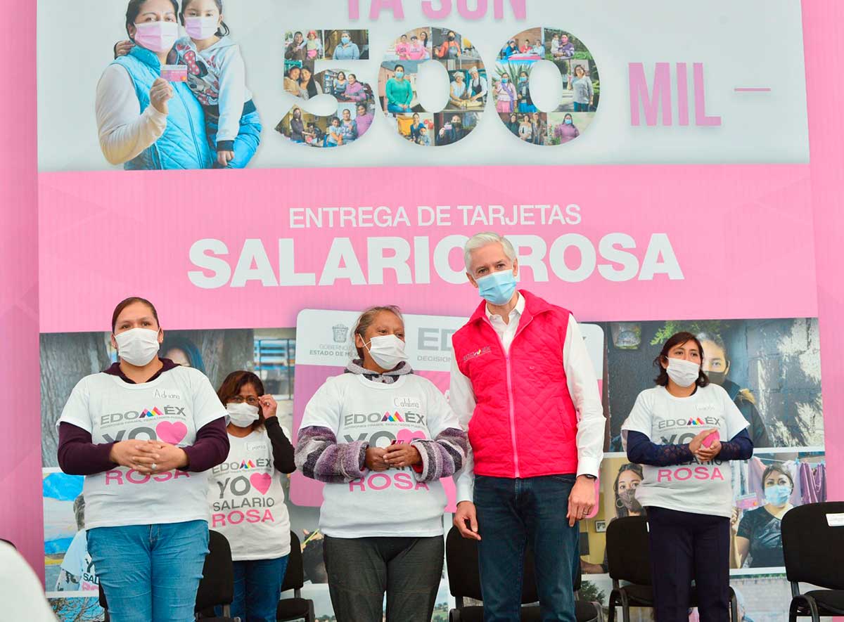 Salario Rosa a beneficiado a 500 mil amas de casa: Alfredo del Mazo