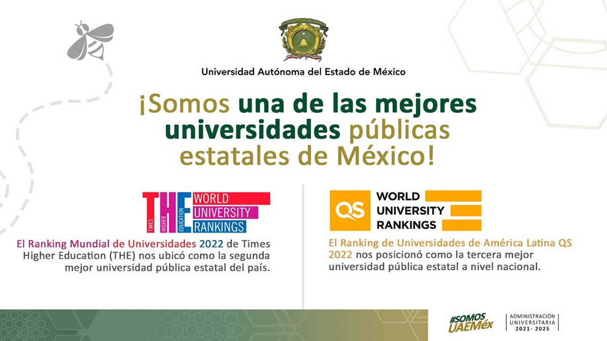 UAEM está ubicada entre las mejores universidades públicas de México