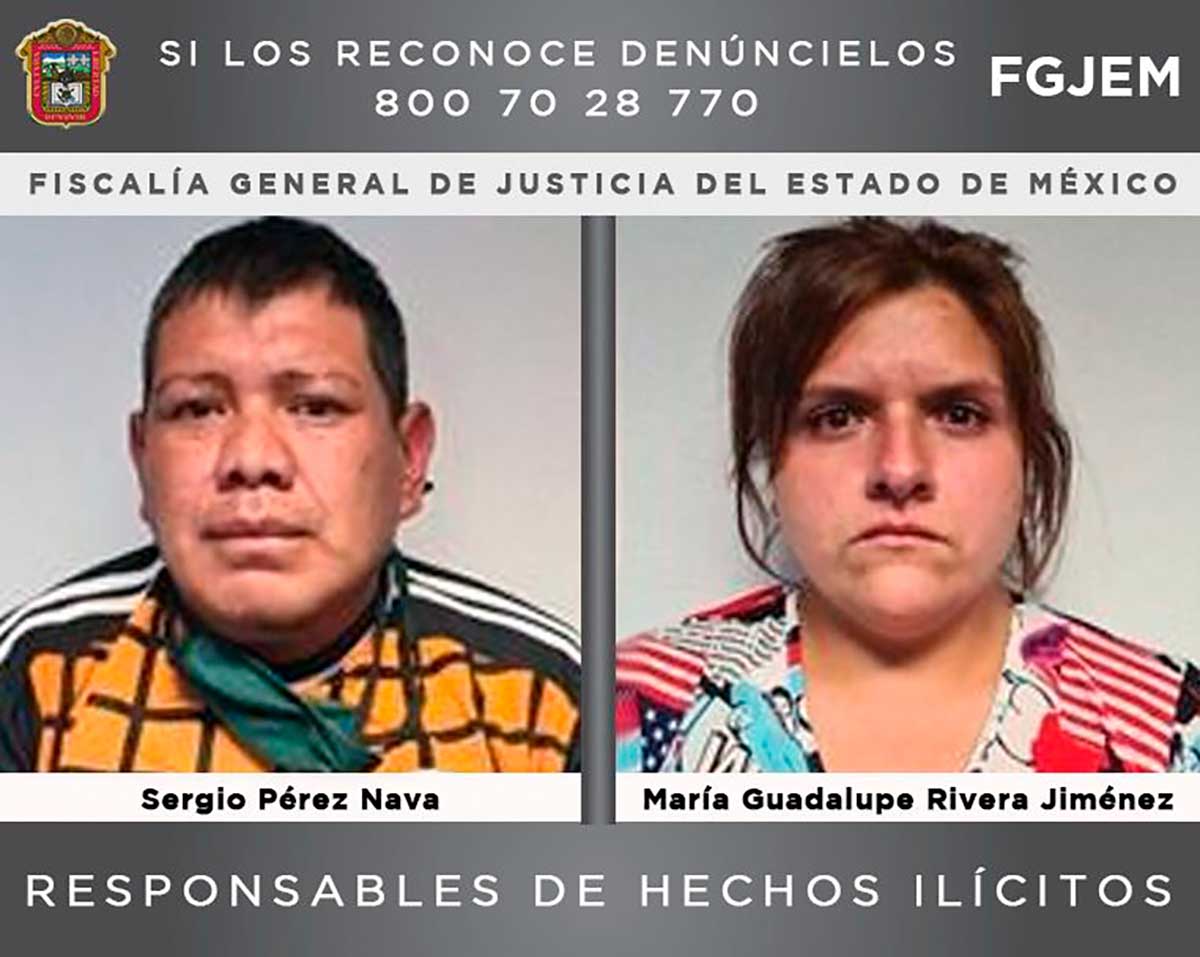 María Guadalupe Rivera Jiménez y Sergio Pérez Nava fueron sentenciados a 70 años de cárcel por el homicidio de su hijo