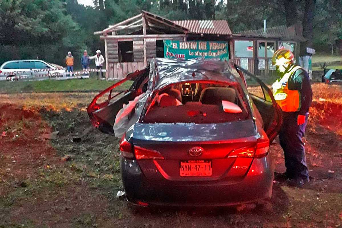 Accidente en la Marquesa deja una persona fallecida y cinco heridos