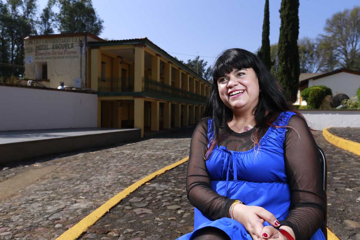 La profesora Eréndira Muñoz