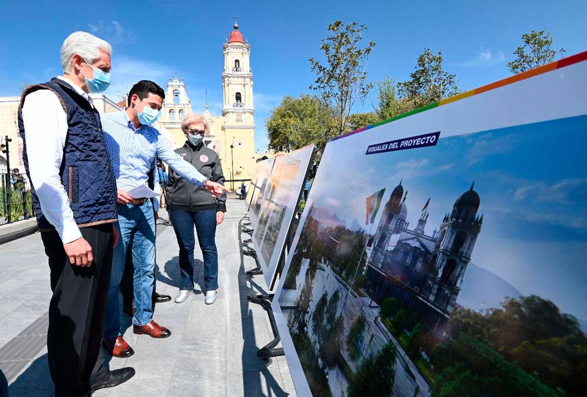 El gobernador del Edomex anunció la remodelación de la plaza de los Mártires de Toluca