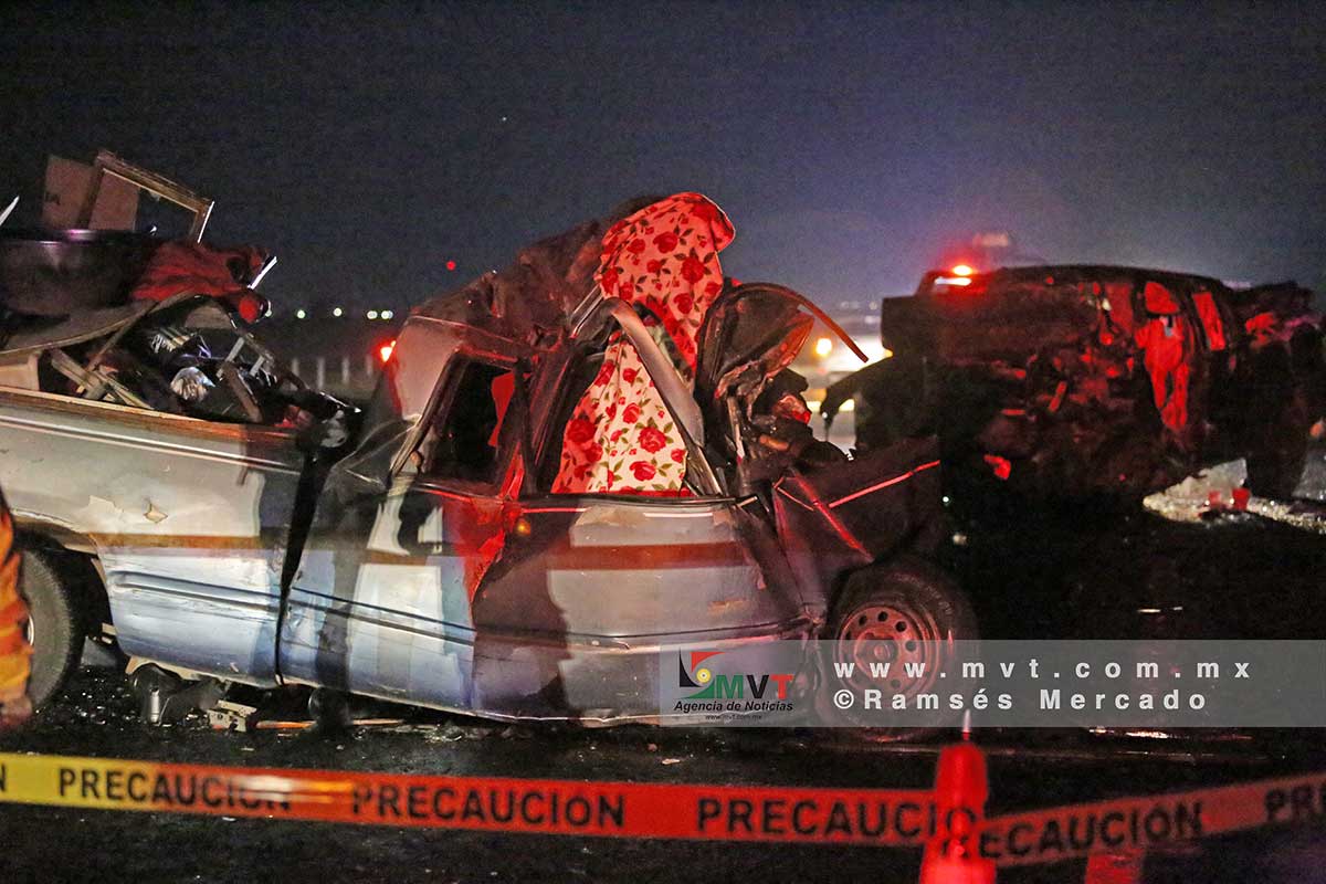 Accidente en autopista Lerma - Tenango deja dos muertos y dos heridos