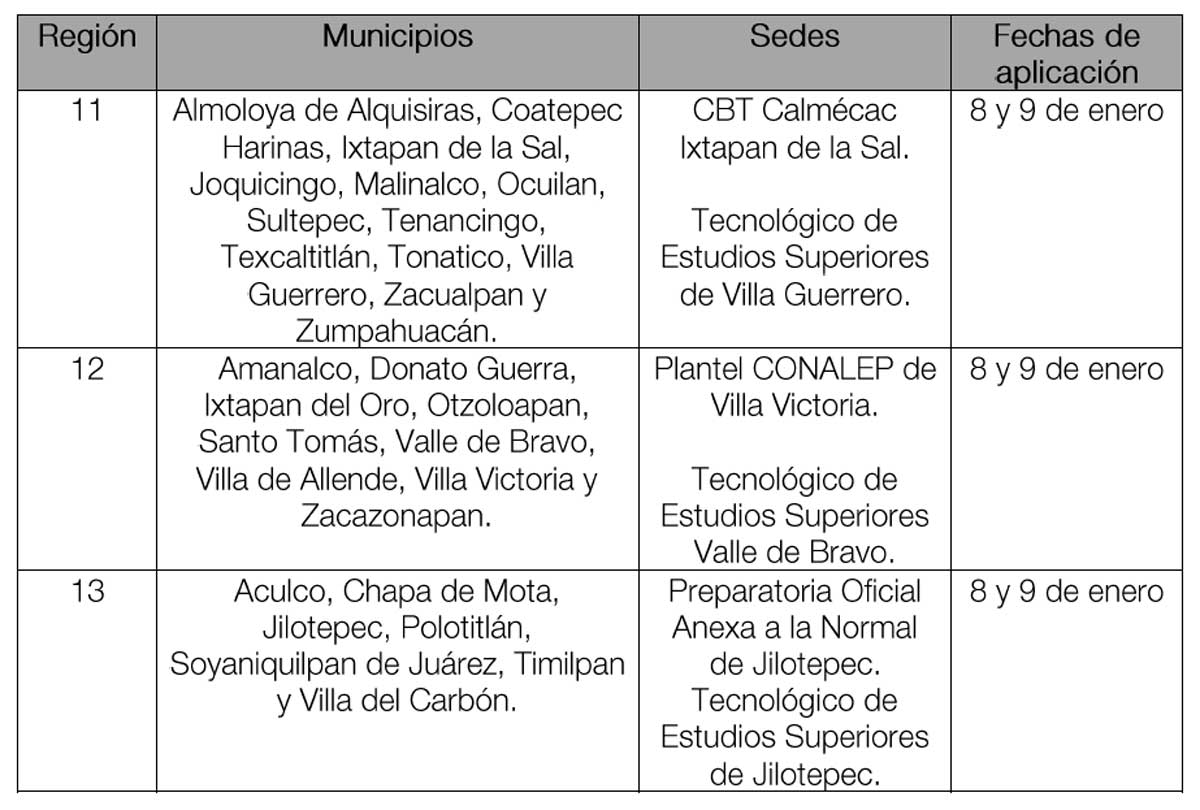 Calendario de vacunación para maestros y maestras del Estado de México