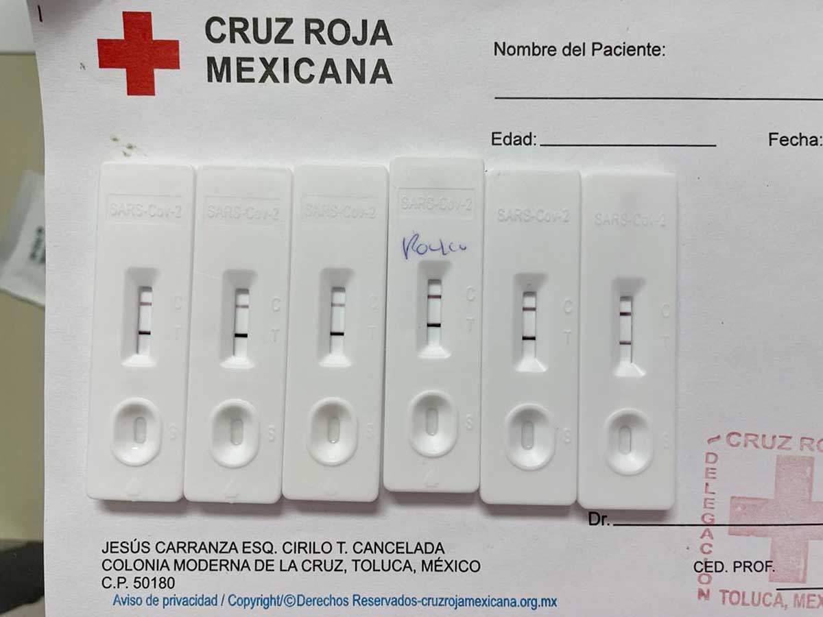 Cuatro de cada 10 pruebas de diagnostico Covid-19 que se aplican en la Cruz Roja de Toluca han resultado positivas