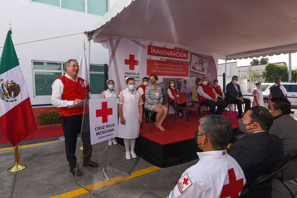 Inauguración de Centro Estatal de Capacitación y Área de Hospitalización Naucalpan de Cruz Roja Mexicana