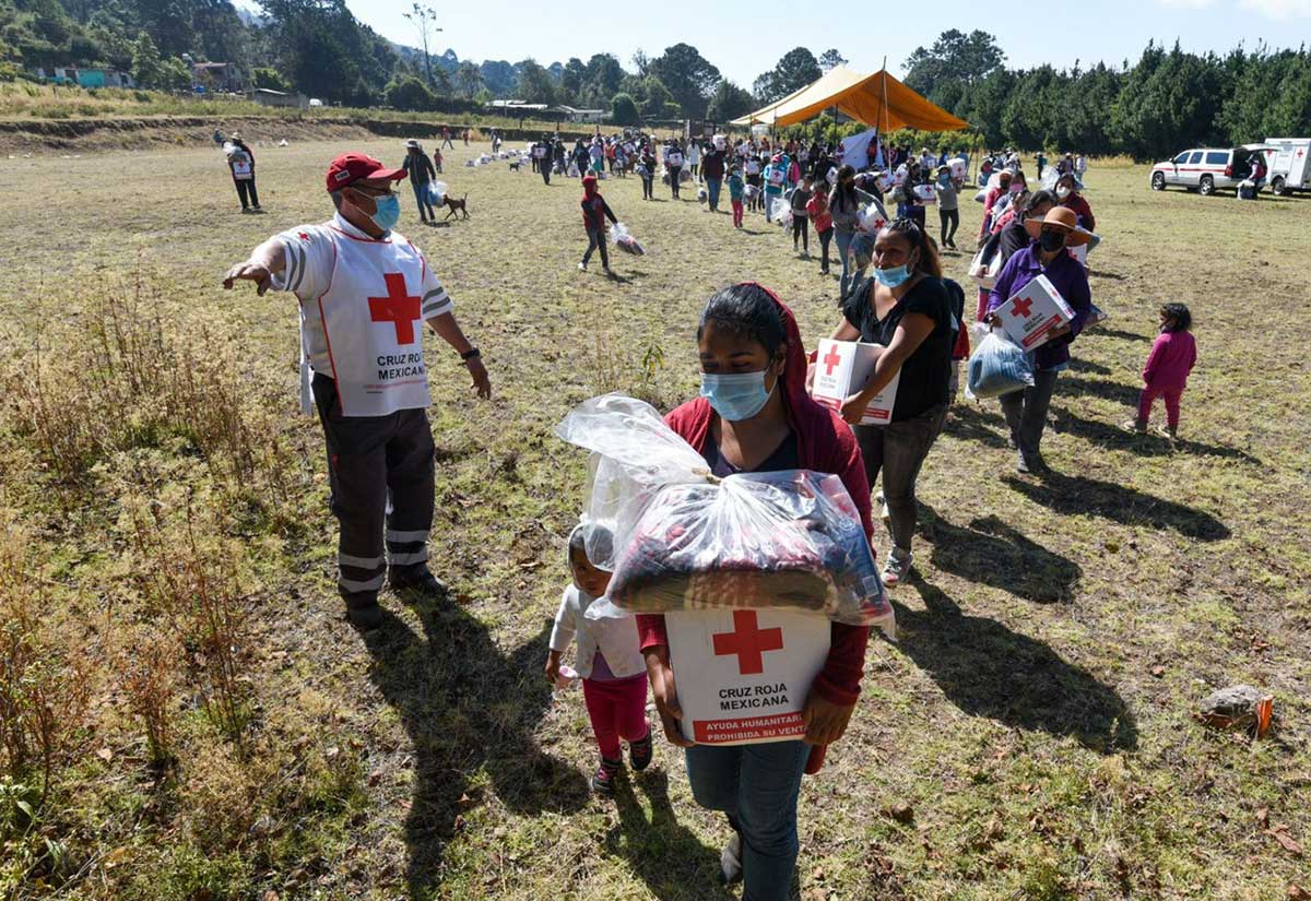 Cruz Roja Mexicana en el Edomex entrega más de 40 toneladas de ayuda humanitaria durante el Plan Invernal 2022