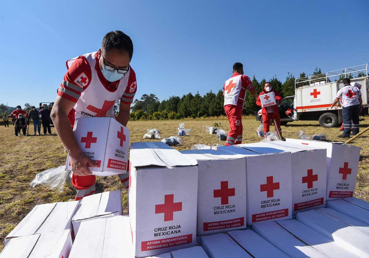Cruz Roja Mexicana Edomex entrega más de 40 toneladas de ayuda con el Plan Invernal 2022