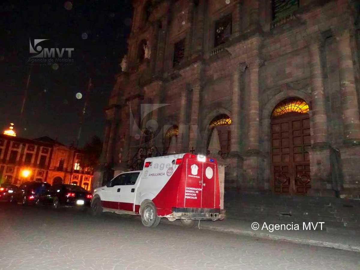 Una persona de la tercera edad falleció en la Catedral de Toluca