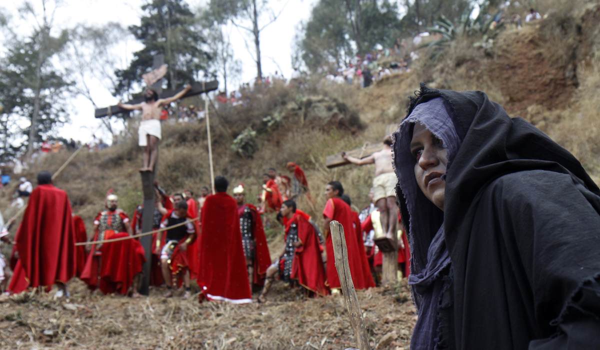 Representación de l Semana Santa 2022 en municipios mexiquenses
