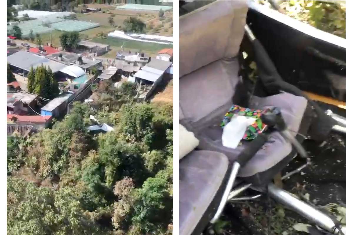 #Video Aeronave Cessna se desploma en Villa Guerrero